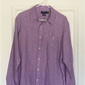 Brand new Ralph Lauren linen king sleeve shirt.